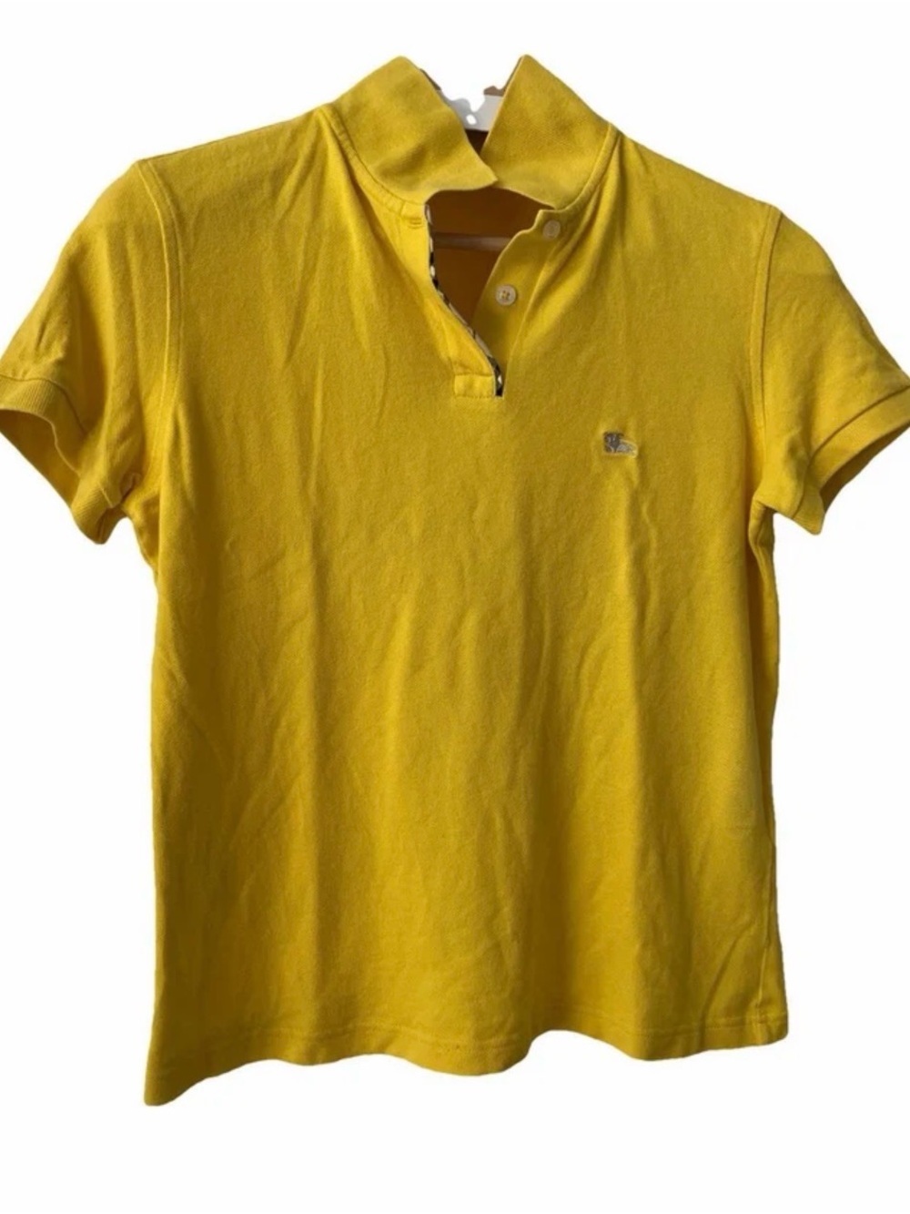 Burberry Yellow Short-Sleeve Polo Shirt
